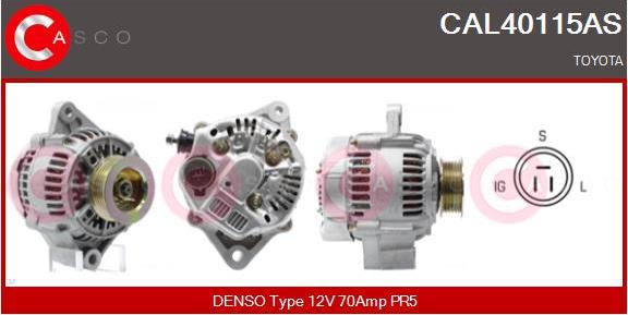 Casco CAL40115AS - Alternatore www.autoricambi360.it