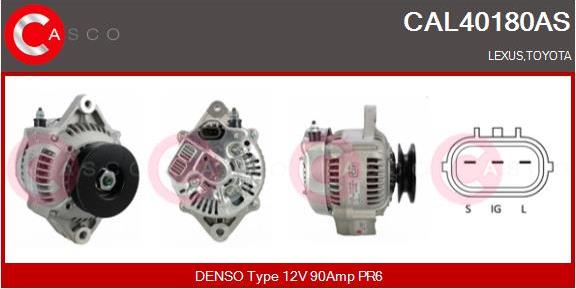 Casco CAL40180AS - Alternatore www.autoricambi360.it