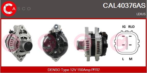 Casco CAL40376AS - Alternatore www.autoricambi360.it