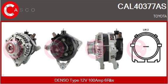 Casco CAL40377AS - Alternatore www.autoricambi360.it
