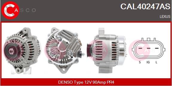 Casco CAL40247AS - Alternatore www.autoricambi360.it