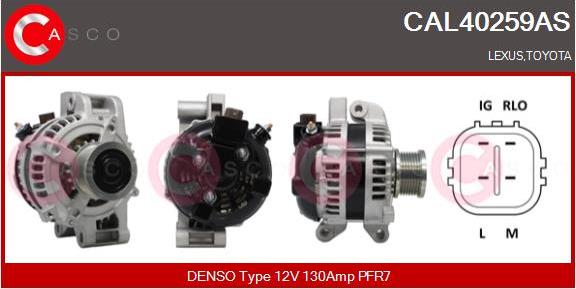 Casco CAL40259AS - Alternatore www.autoricambi360.it