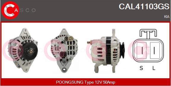 Casco CAL41103GS - Alternatore www.autoricambi360.it