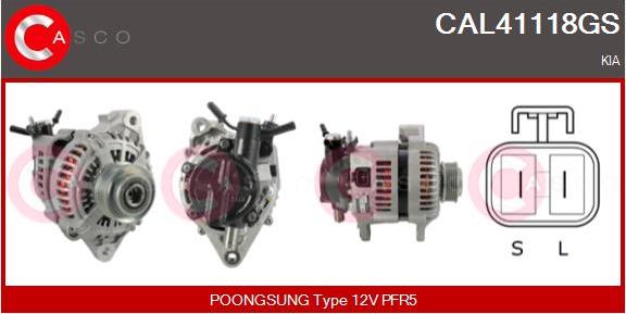 Casco CAL41118GS - Alternatore www.autoricambi360.it