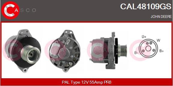 Casco CAL48109GS - Alternatore www.autoricambi360.it