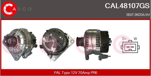 Casco CAL48107GS - Alternatore www.autoricambi360.it