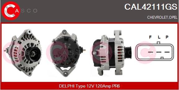 Casco CAL42111GS - Alternatore www.autoricambi360.it