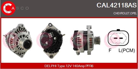 Casco CAL42118AS - Alternatore www.autoricambi360.it