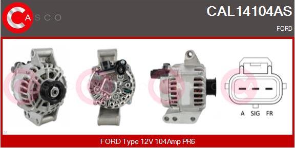 Casco CAL14104AS - Alternatore www.autoricambi360.it