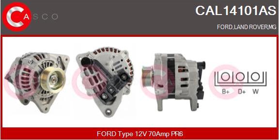Casco CAL14101AS - Alternatore www.autoricambi360.it