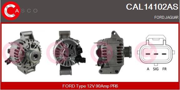 Casco CAL14102AS - Alternatore www.autoricambi360.it