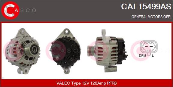 Casco CAL15499AS - Alternatore www.autoricambi360.it