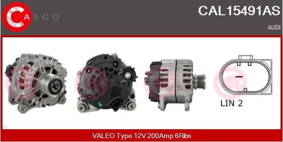 Casco CAL15491AS - Alternatore www.autoricambi360.it
