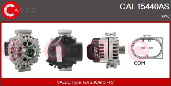 Casco CAL15440AS - Alternatore www.autoricambi360.it