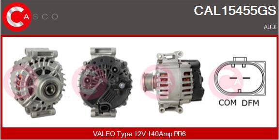 Casco CAL15455GS - Alternatore www.autoricambi360.it