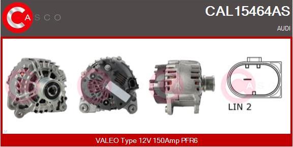 Casco CAL15464AS - Alternatore www.autoricambi360.it