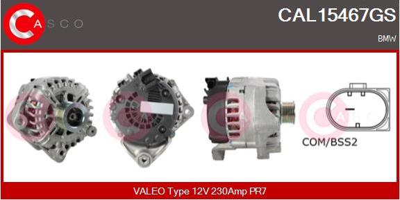 Casco CAL15467GS - Alternatore www.autoricambi360.it