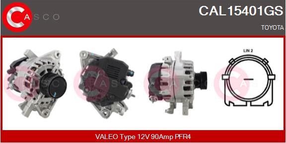 Casco CAL15401GS - Alternatore www.autoricambi360.it