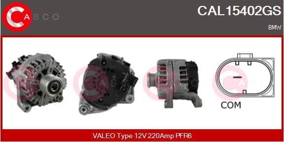 Casco CAL15402GS - Alternatore www.autoricambi360.it