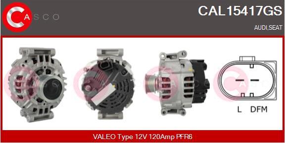 Casco CAL15417GS - Alternatore www.autoricambi360.it