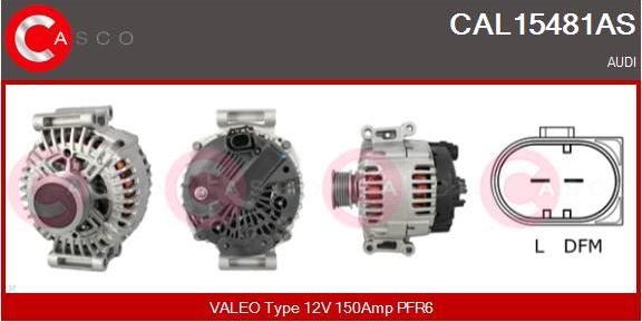 Casco CAL15481AS - Alternatore www.autoricambi360.it
