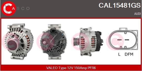 Casco CAL15481GS - Alternatore www.autoricambi360.it
