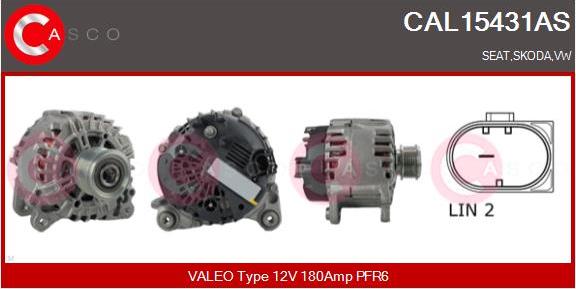 Casco CAL15431AS - Alternatore www.autoricambi360.it