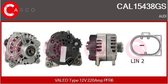 Casco CAL15438GS - Alternatore www.autoricambi360.it