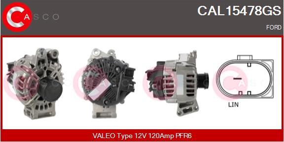 Casco CAL15478GS - Alternatore www.autoricambi360.it