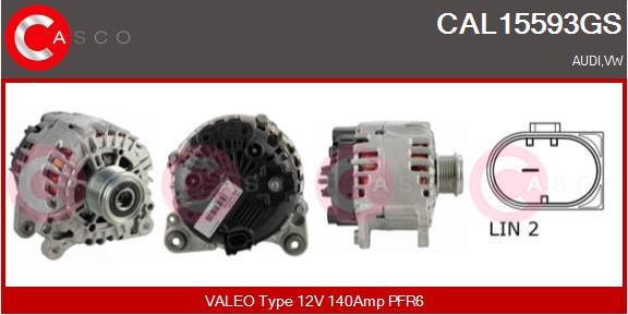 Casco CAL15593GS - Alternatore www.autoricambi360.it
