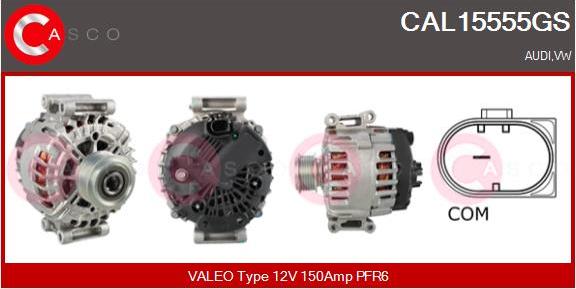Casco CAL15555GS - Alternatore www.autoricambi360.it
