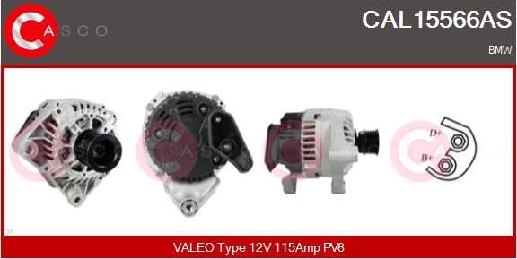 Casco CAL15566AS - Alternatore www.autoricambi360.it