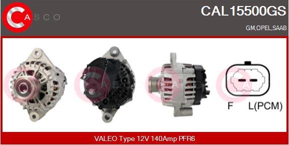 Casco CAL15500GS - Alternatore www.autoricambi360.it