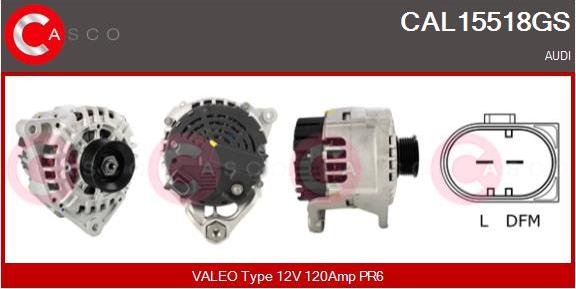 Casco CAL15518GS - Alternatore www.autoricambi360.it