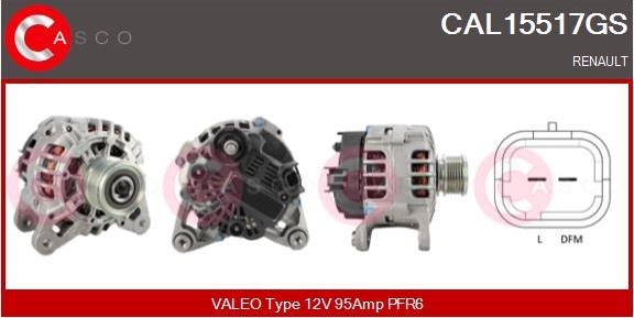 Casco CAL15517GS - Alternatore www.autoricambi360.it