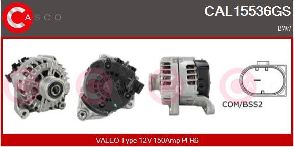 Casco CAL15536GS - Alternatore www.autoricambi360.it