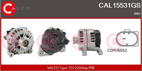 Casco CAL15531GS - Alternatore www.autoricambi360.it