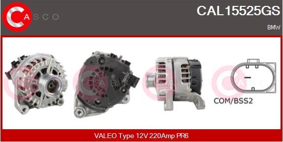 Casco CAL15525GS - Alternatore www.autoricambi360.it