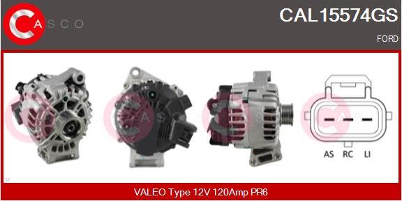 Casco CAL15574GS - Alternatore www.autoricambi360.it