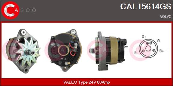 Casco CAL15614GS - Alternatore www.autoricambi360.it