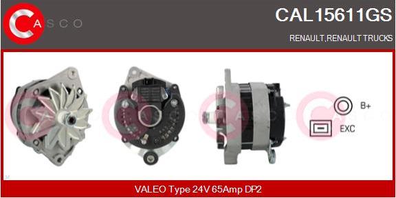 Casco CAL15611GS - Alternatore www.autoricambi360.it