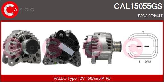 Casco CAL15055GS - Alternatore www.autoricambi360.it