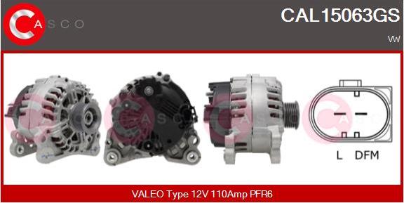 Casco CAL15063GS - Alternatore www.autoricambi360.it