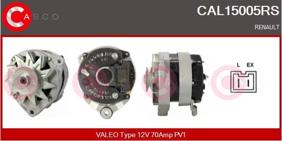 Casco CAL15005RS - Alternatore www.autoricambi360.it