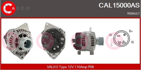 Casco CAL15000AS - Alternatore www.autoricambi360.it