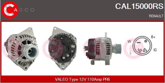 Casco CAL15000RS - Alternatore www.autoricambi360.it