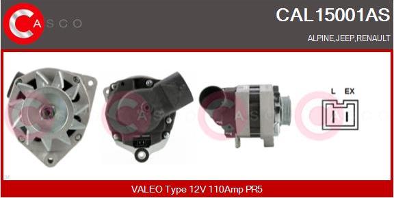 Casco CAL15001AS - Alternatore www.autoricambi360.it