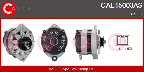 Casco CAL15003AS - Alternatore www.autoricambi360.it