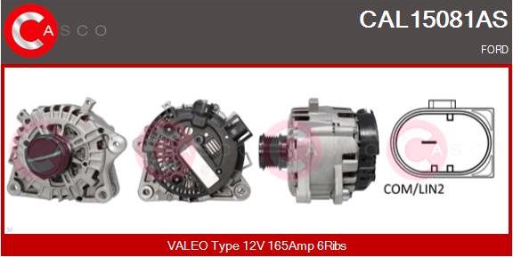 Casco CAL15081AS - Alternatore www.autoricambi360.it
