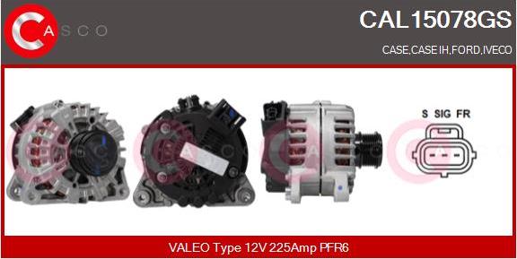 Casco CAL15078GS - Alternatore www.autoricambi360.it